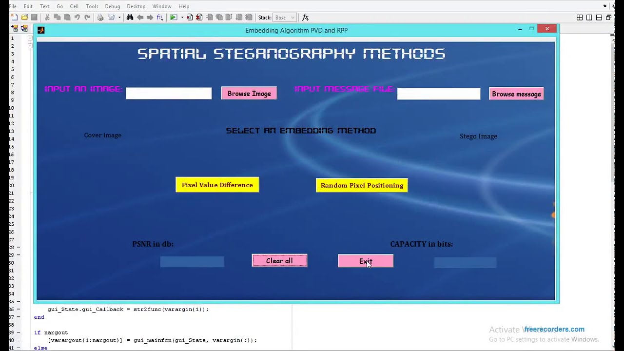 Secure Image Steganography in MATLAB Using Pixel Difference & Random Pixels π