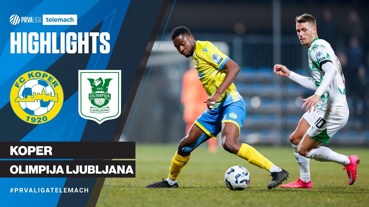 Exciting Match: Koper vs Olimpija 1-2 | 20th Round 2024/25 #PrvaLigaTelemach ⚽