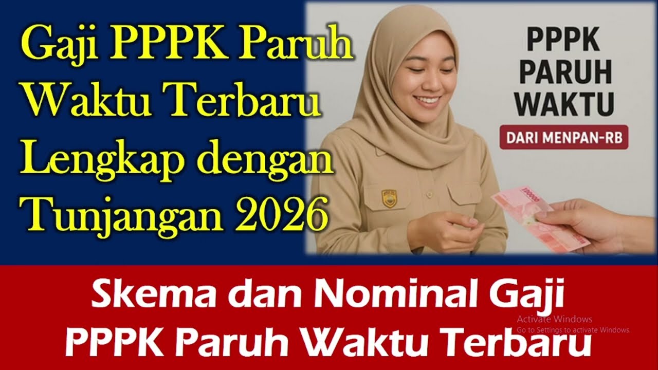 Gaji PPPK Paruh Waktu lengkap dengan tunjangan tahun 2026. Cek Fakta !!@kangedibae