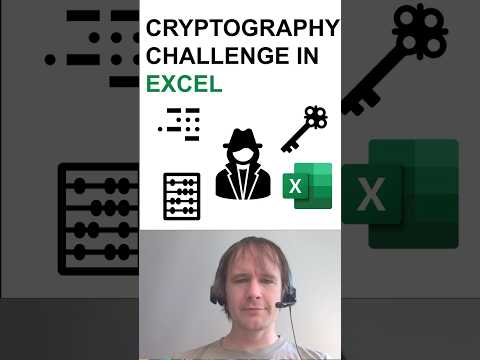 Excel cipher challenge #shorts #excel #cryptography