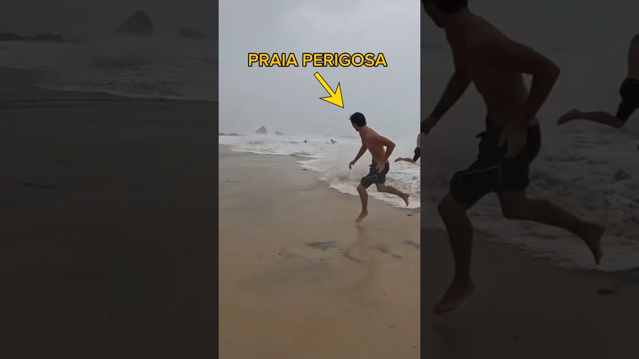 Turistas Surpreendidos por Ondas Gigantes na Gold Coast Beach