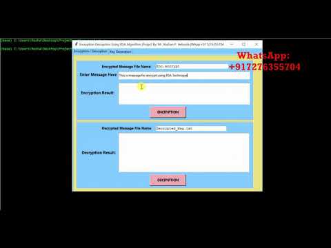 RSA Encryption Decryption Using Python Message Encryption Using RSA Algorithm