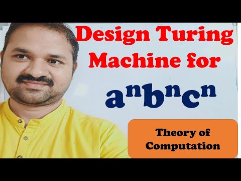Turing Machine for a^n b^n c^n || Design || Construct || TOC || FLAT || Theory of Computation