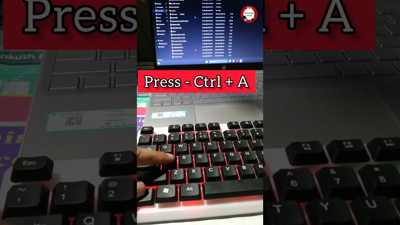 Quick Shortcut to Select All Items on Your Windows Laptop π»