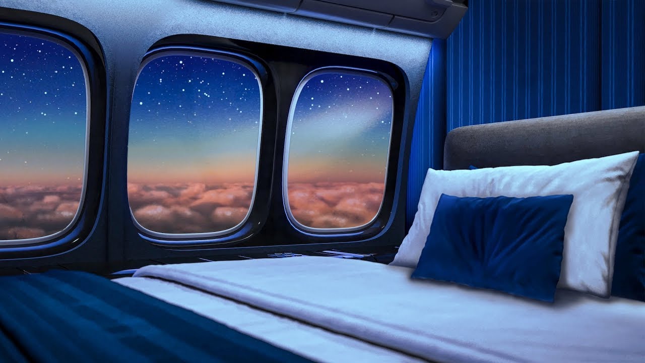 Private Jet Night Experience & White Noise Sleep 😴