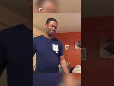 This baby started crying after his dad got a haircut 😂