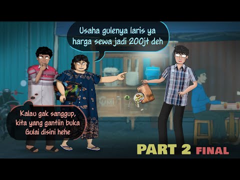 PEDAGANG IRI 2 – Usaha lancar, harga sewa jadi gak wajar | Kartun Animasi Drama