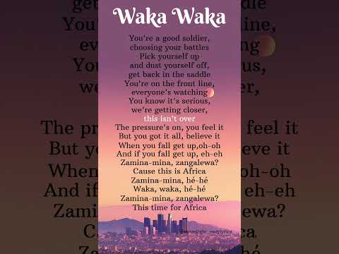 Waka Waka (The time of Africa)~Shakira_songlyrics||#ytshorts #lyrics #songlyrics