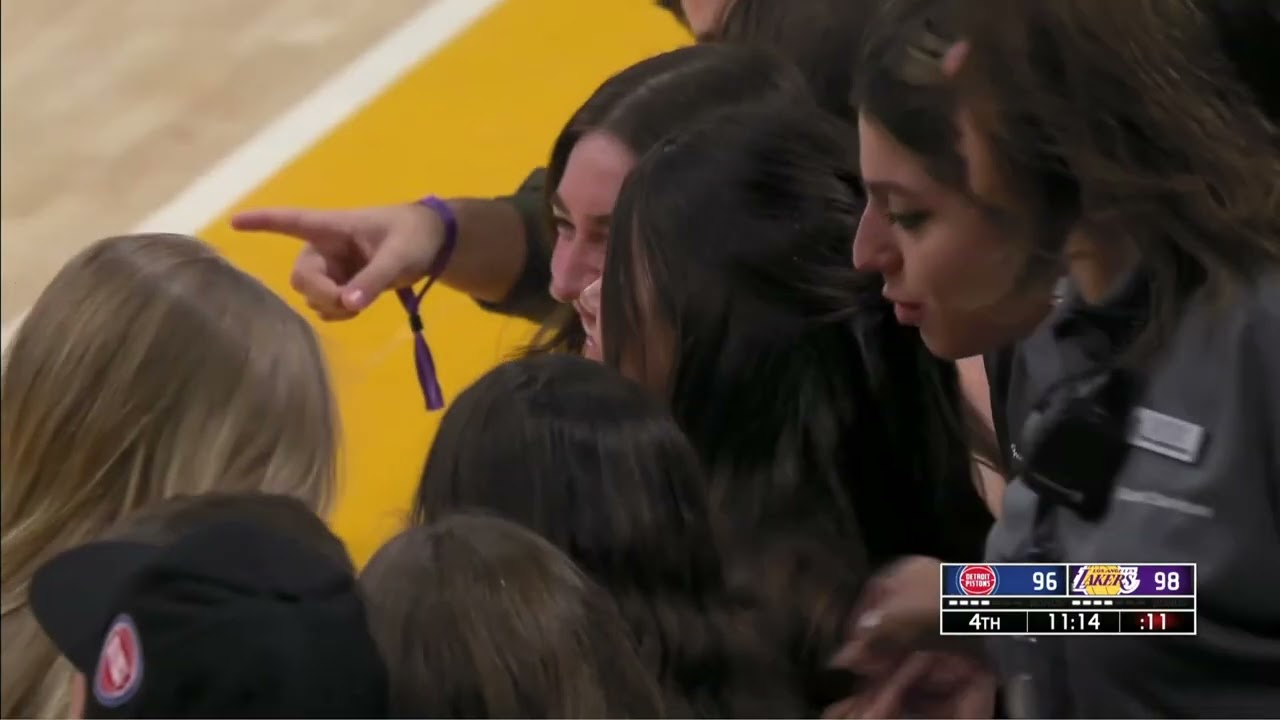 Austin Reeves Blushes After Falling on Girl's Lap 🏀