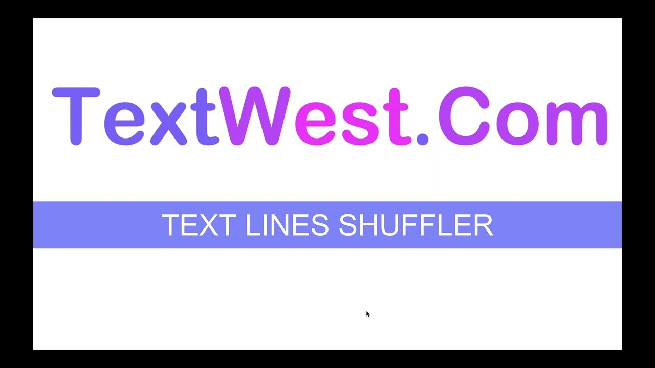 Text Lines shuffler Online Text Tool