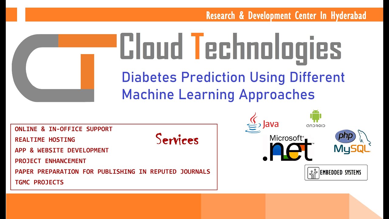 Accurate Diabetes Prediction with Machine Learning Techniques | IEEE Projects Hyderabad π©Ί