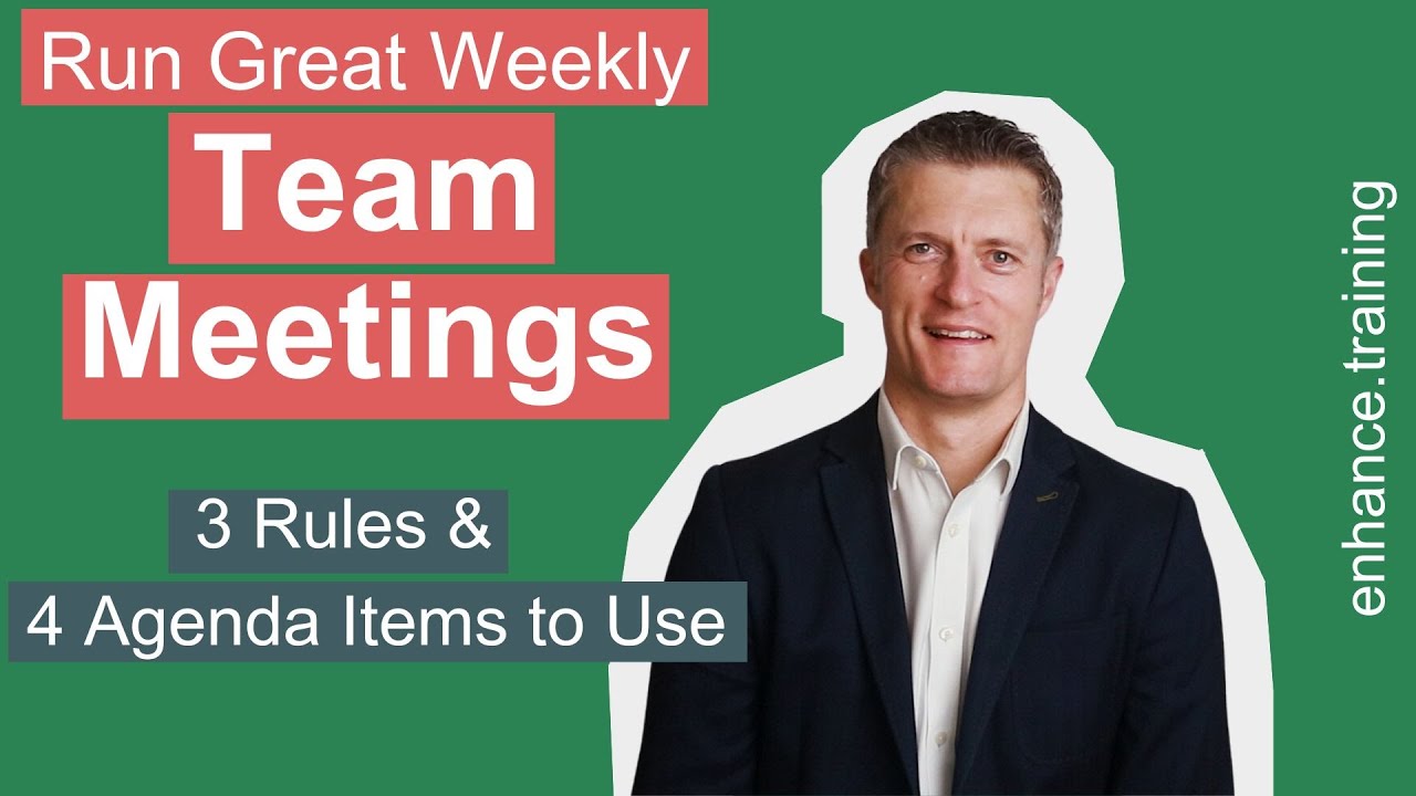 Run Great Weekly Team Meetings - How to Run Staff Meetings Effectively
