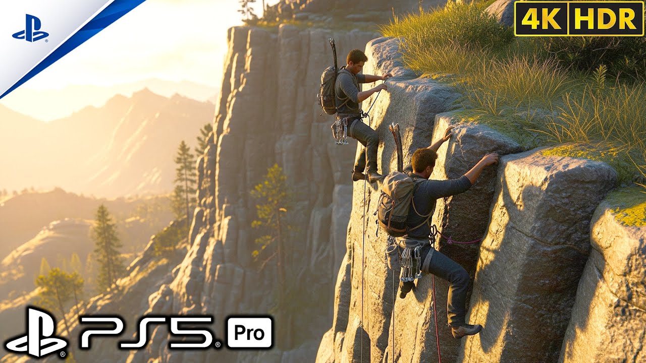 Uncharted 4 PS5: Extreme Parkour Mission in 4K