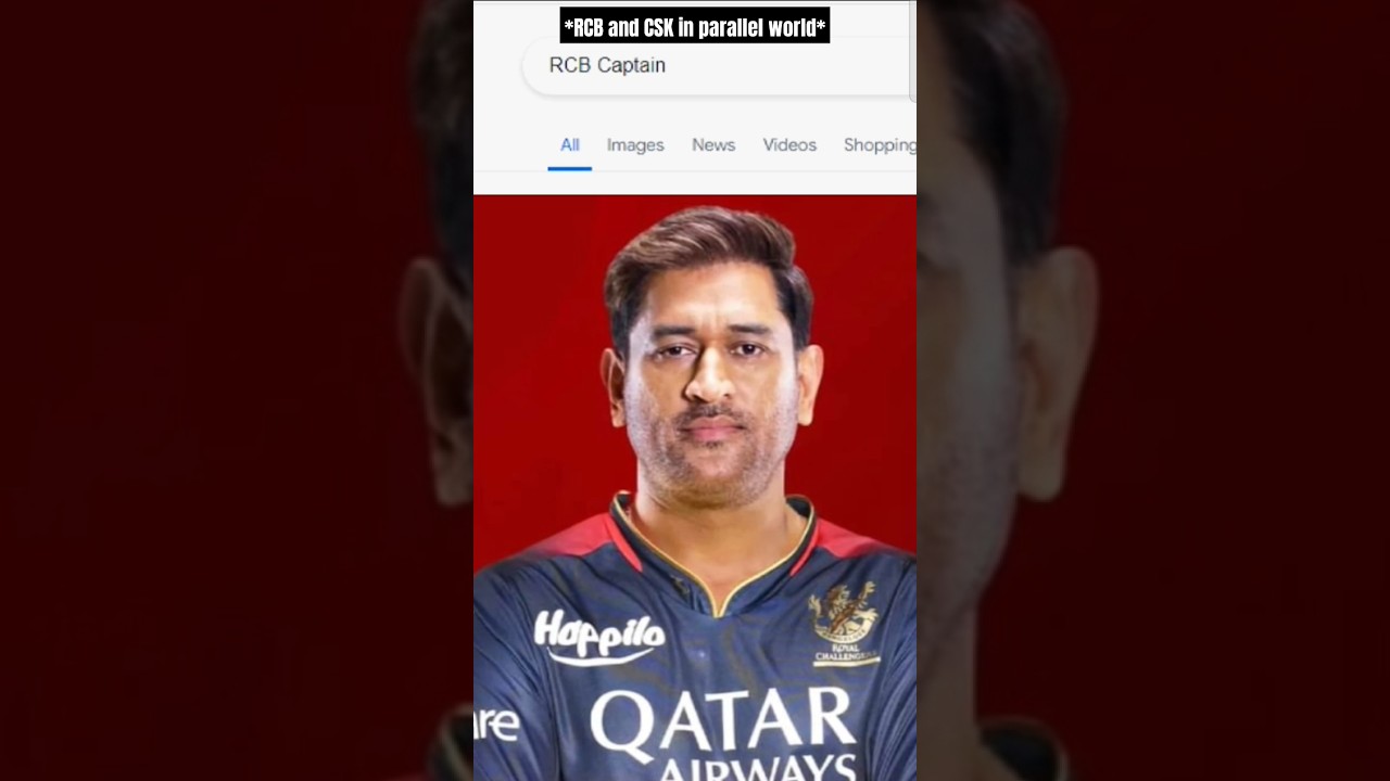 In parallel world*π #shorts #csk #rcb