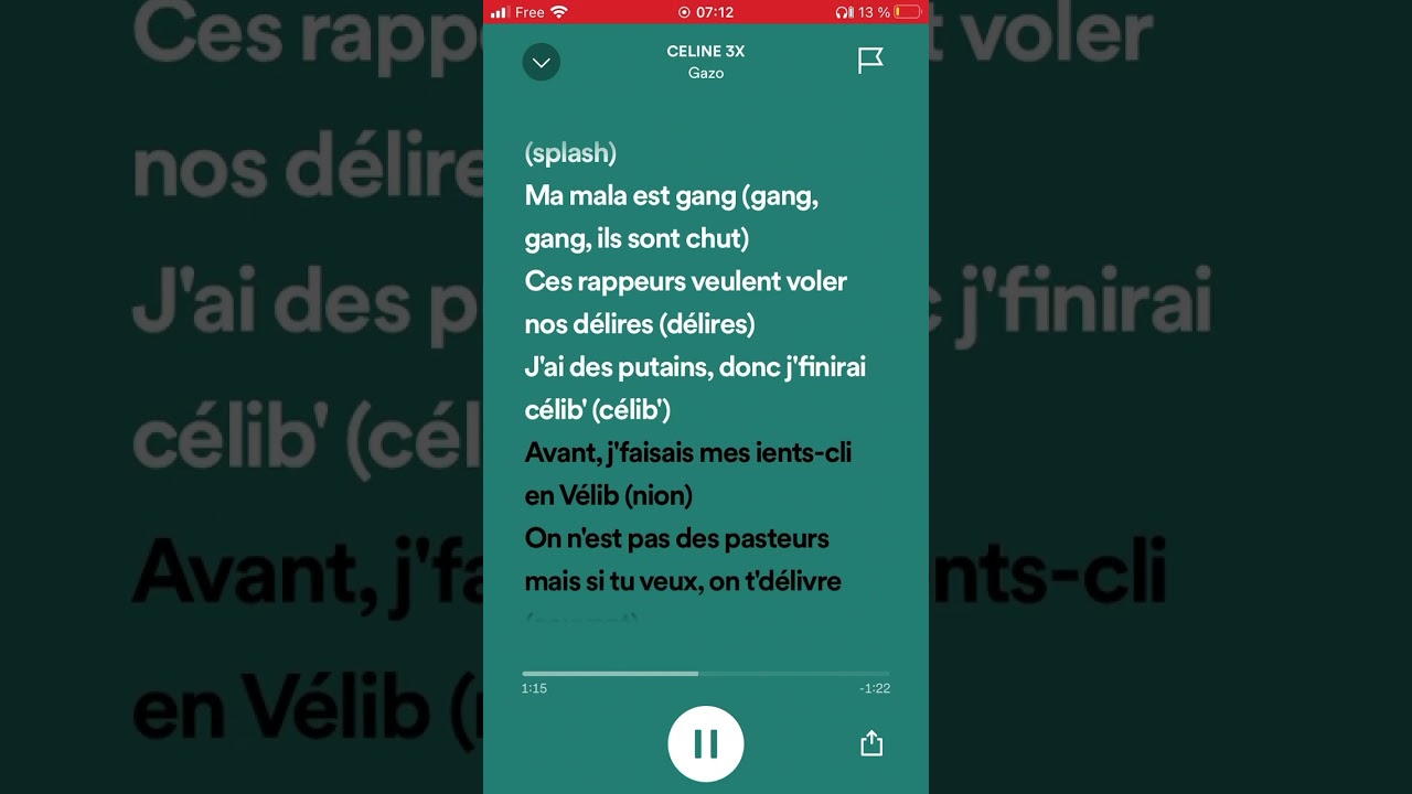 Gazo - CÉLINE 3x Lyrics 🎶