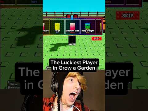 The Luckiest Player in Grow a Garden