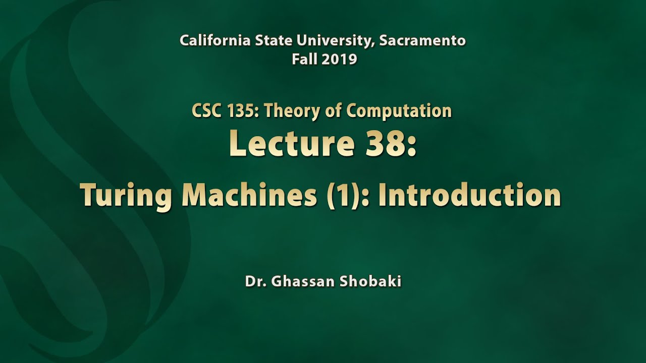 Understanding Turing Machines: Lecture 38 Breakdown 📚