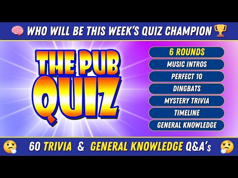 The 60 Top 60 Pub Quiz Trivia Questions to Challenge Your Brain