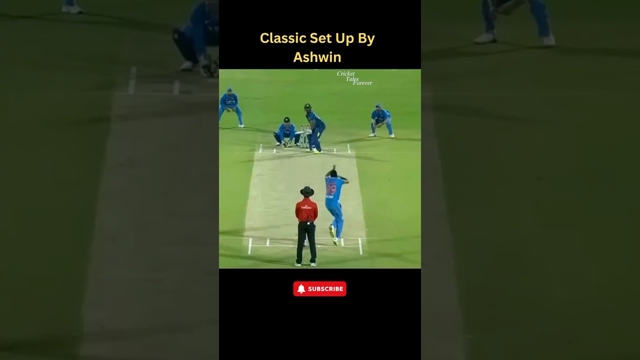 Ashwin's Classic Off-Spin Setup 🎯