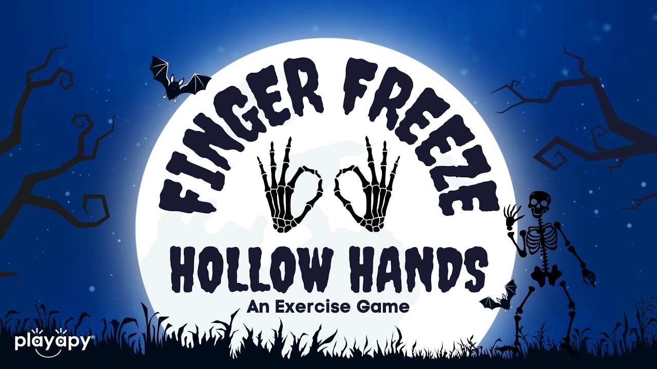 Finger Freeze Hollow Hands 🎃 Halloween Kids Exercise
