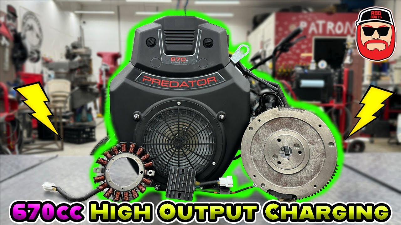 Predator 670cc V Twin High Output Charging System Install