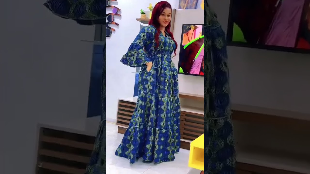 Robe Longue Africaine en Wax 2024 ✨