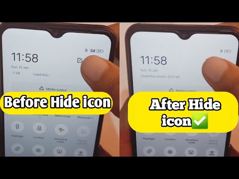 Hide Mobile Data icon on status bar of Android phone
