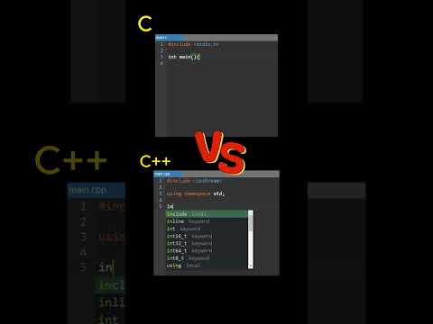 C vs C++ | #C #cpp #code #programm
