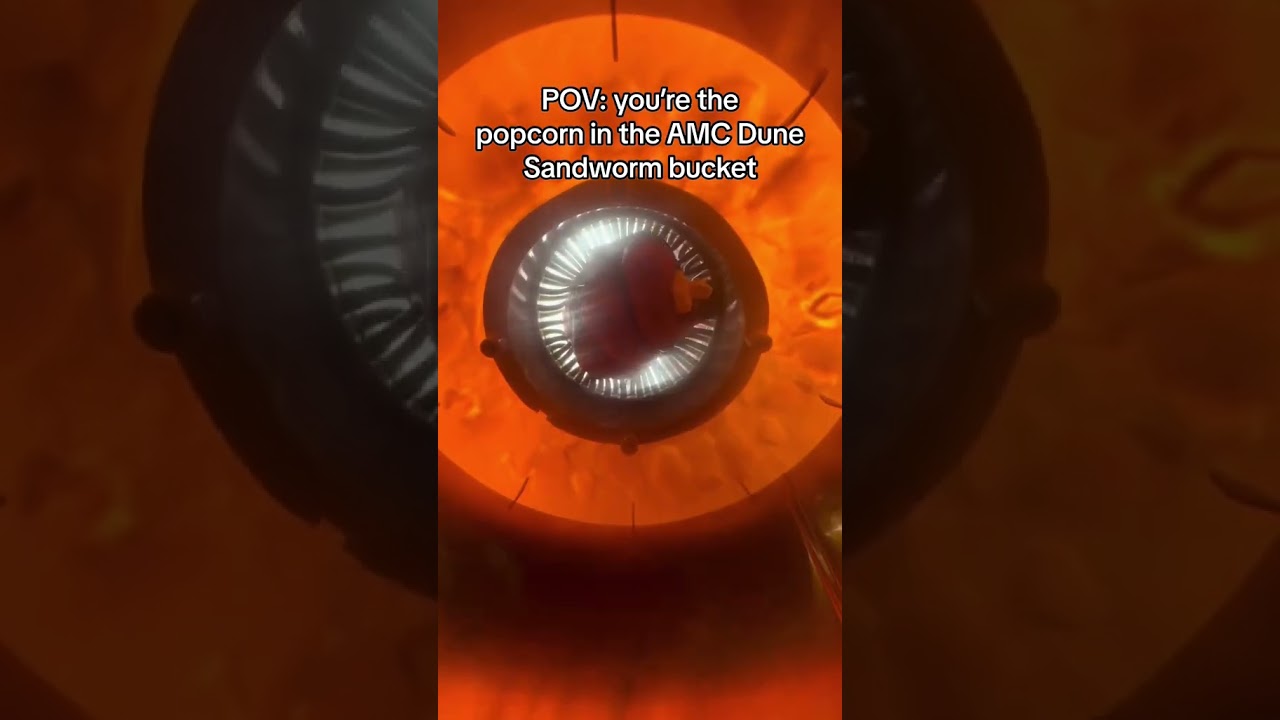 Dune Popcorn Bucket POV #newsupdate #shorts #dune #sandworm #bucket #amc #film