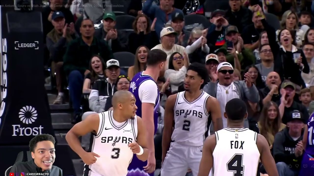 CarioReacts To Jazz vs Spurs | FULL GAME HIGHLIGHTS | January 19, 2026!!!