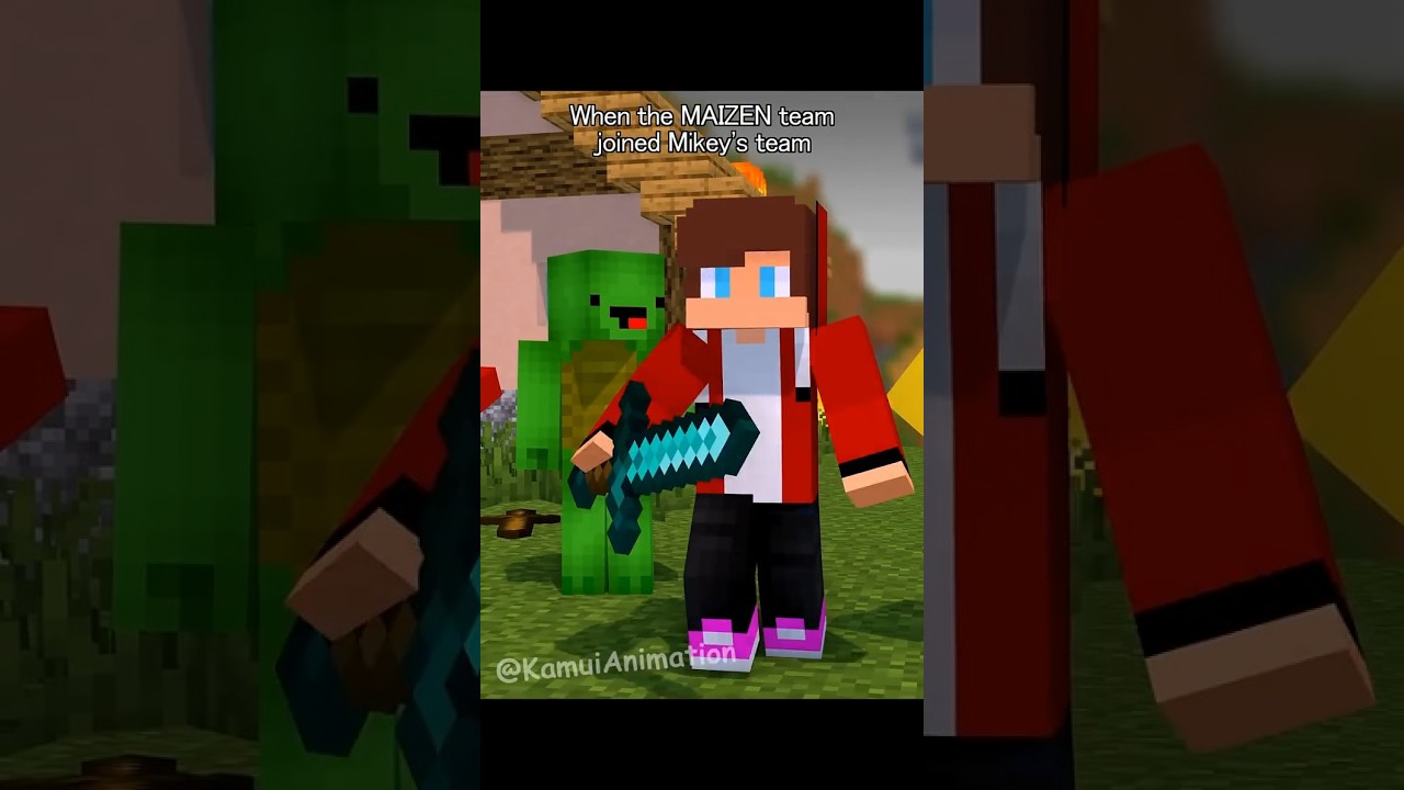 MAIZEN Team Joins Mikey's Team 💀 - Minecraft Animation
