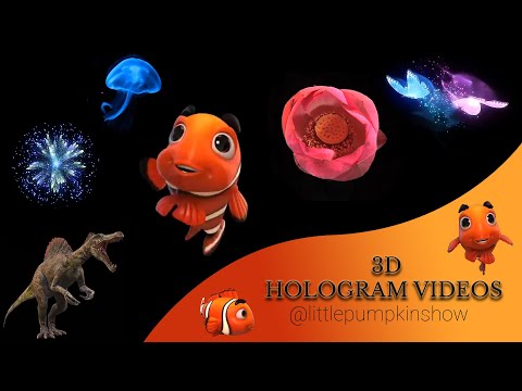 3D Hologram Video on Black Screen | Arjun Creation by Little Pumpkin Show @3dhologramprojector627