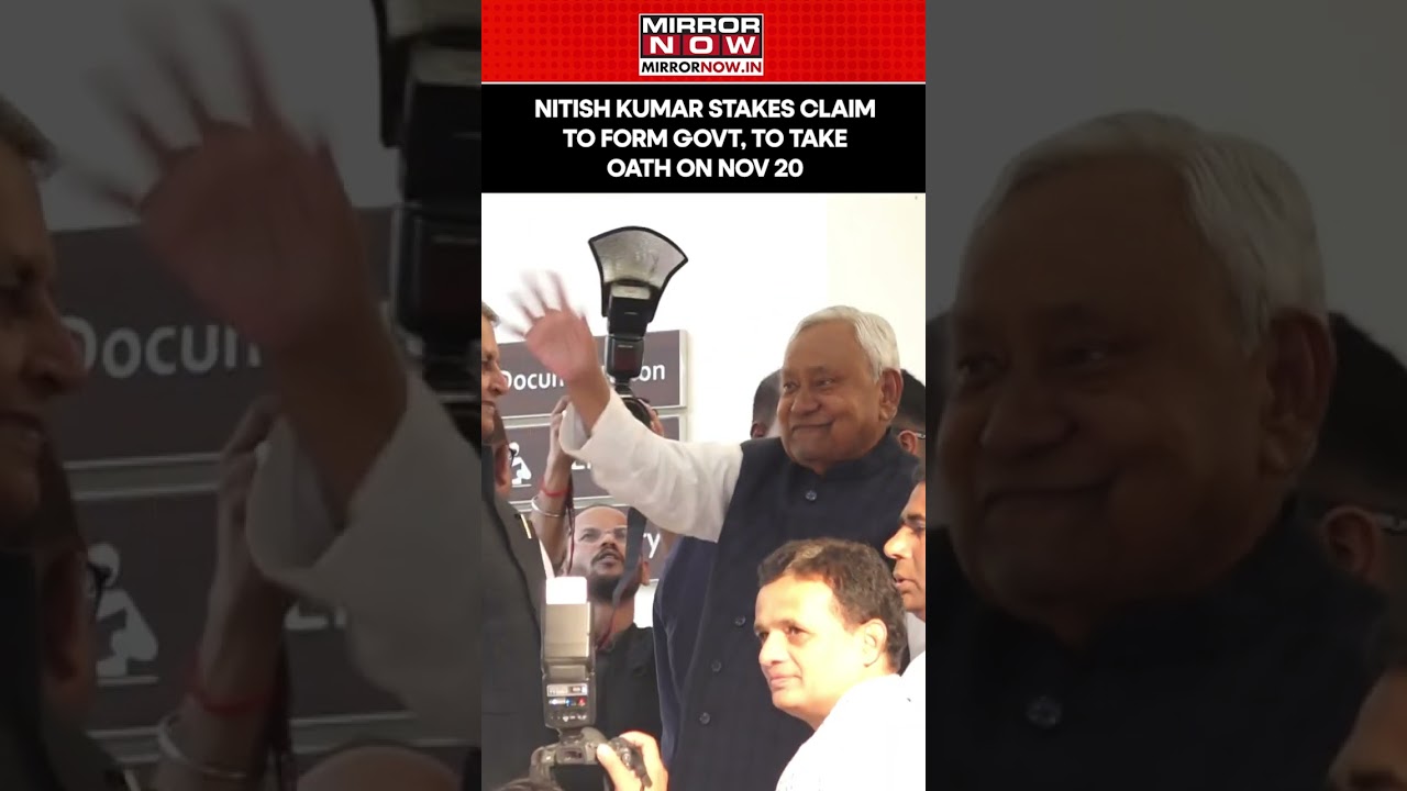 Nitish Kumar Stakes Claim To Form Government In Bihar, To Take Oath On November 20, Watch Video