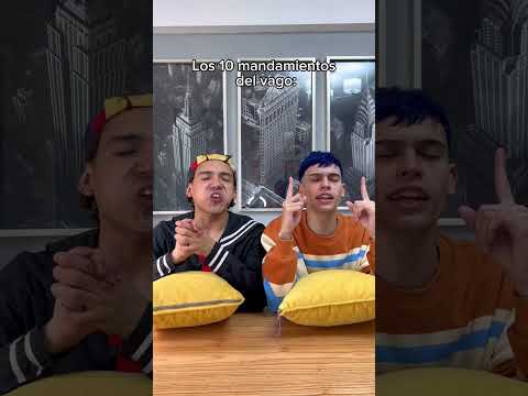 Los 10 mandamientos del vago 😂