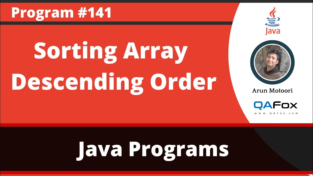 Java: Sort Array in Descending Order with Built-in Functions