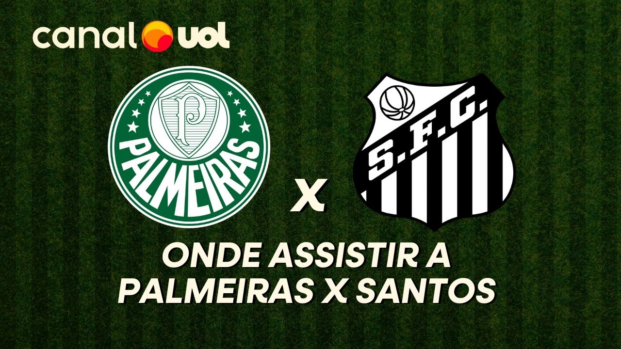 Onde Assistir ao Vivo Palmeiras x Santos no Brasileirão e Horário do Jogo ⚽
