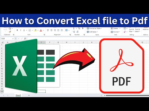 how to convert excel file into pdf | how to convert large excel sheet to pdf | convert excel to pdf