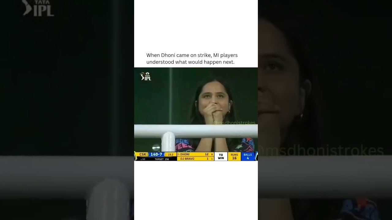 MS Dhoni's Iconic IPL Finishing Moment 🏏