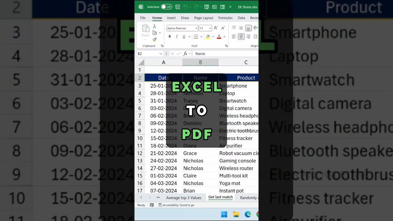 Quick & Easy Guide: Convert Excel Files to PDF in Just a Few Clicks π