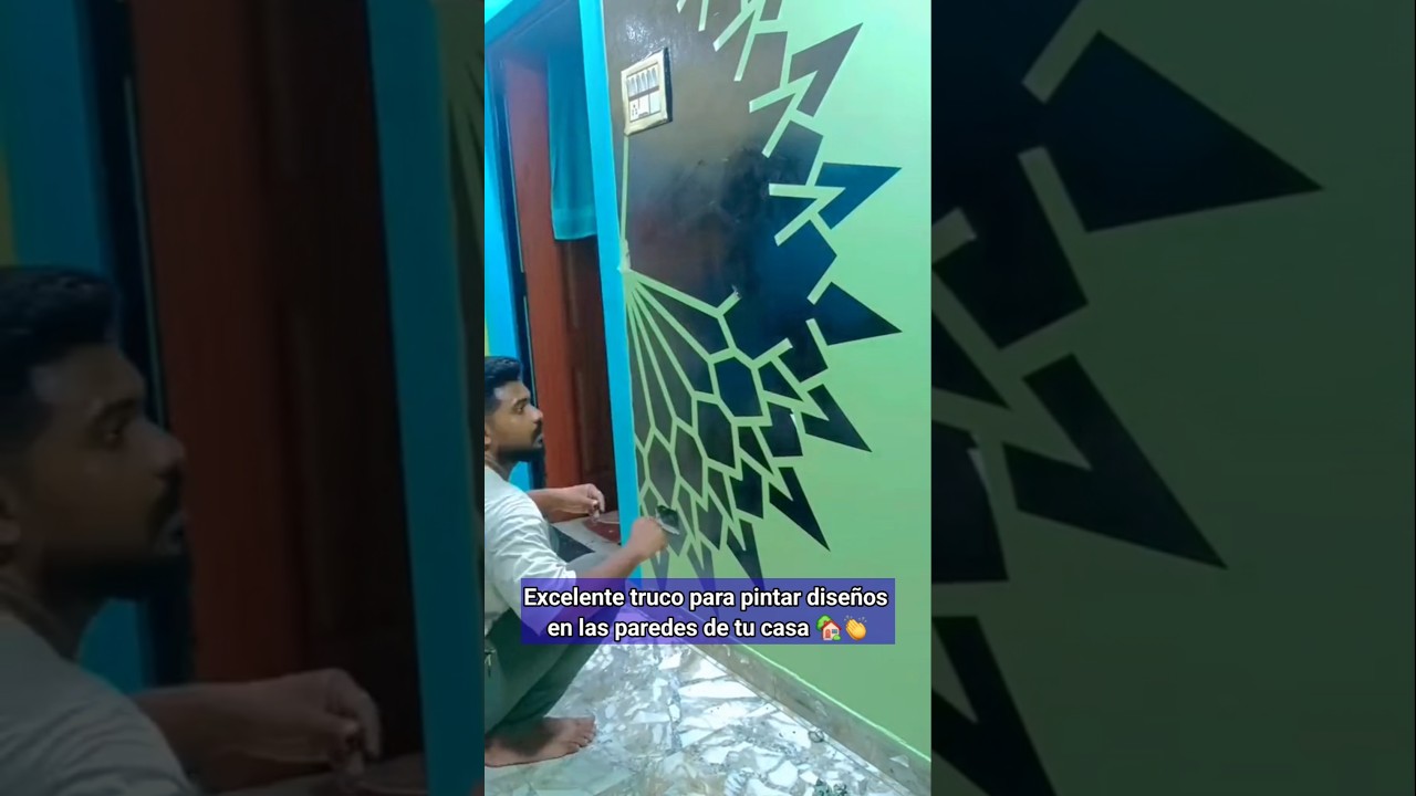 ¡Descubre un Truco Fácil para Pintar Diseños en las Paredes de Tu Casa! 🎨