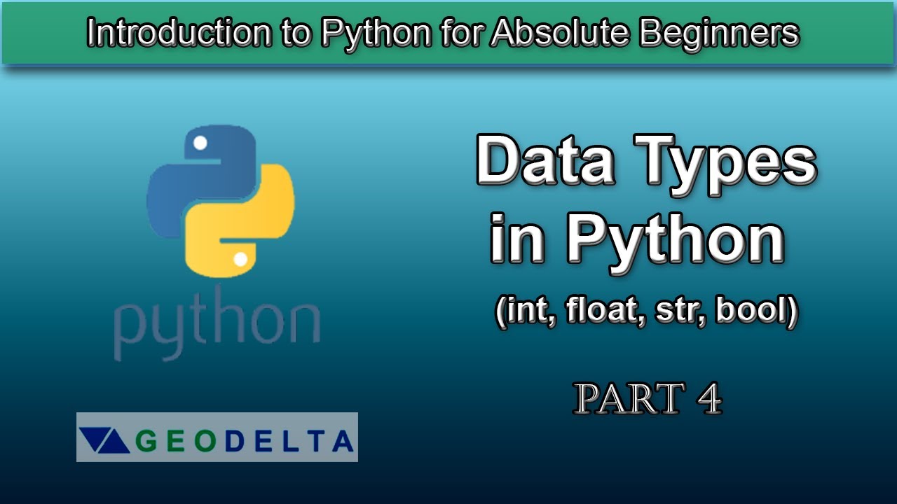 Python Basics: Mastering int, float, str, and bool Data Types 🐍