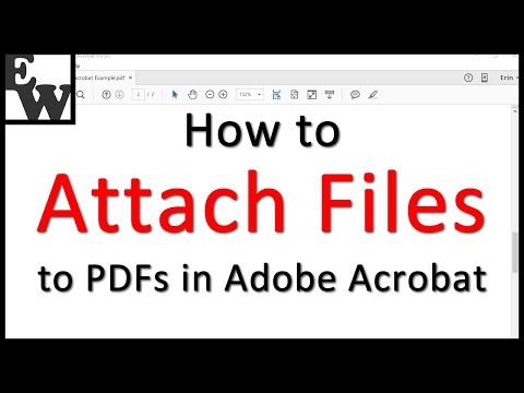 How to Attach Files to PDFs in Adobe Acrobat (Older Interface)