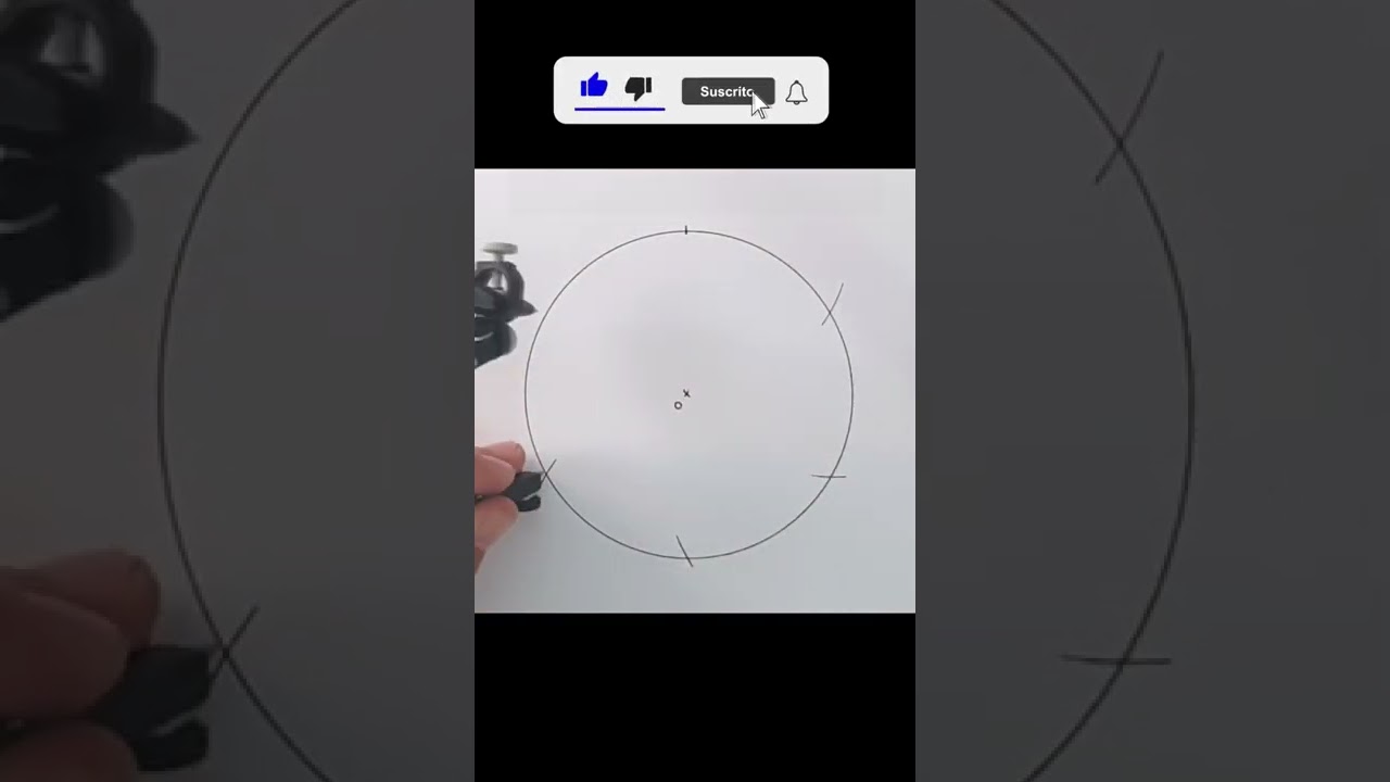 Cómo Dibujar un Triángulo Equilátero Inscrito en una Circunferencia ✏️
