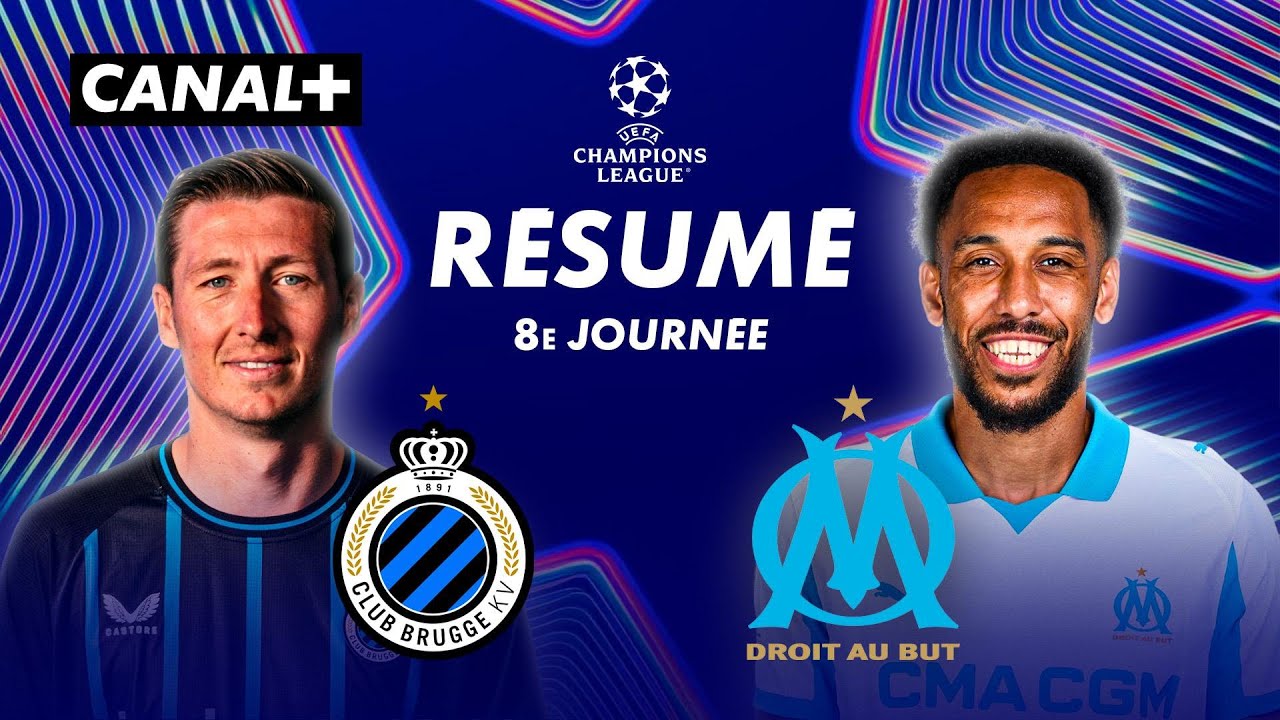 Résumé Bruges vs Marseille - Ligue des champions 2025-26
