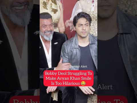 Bobby Deol's struggle to make Aryan Khan smile is real 😂