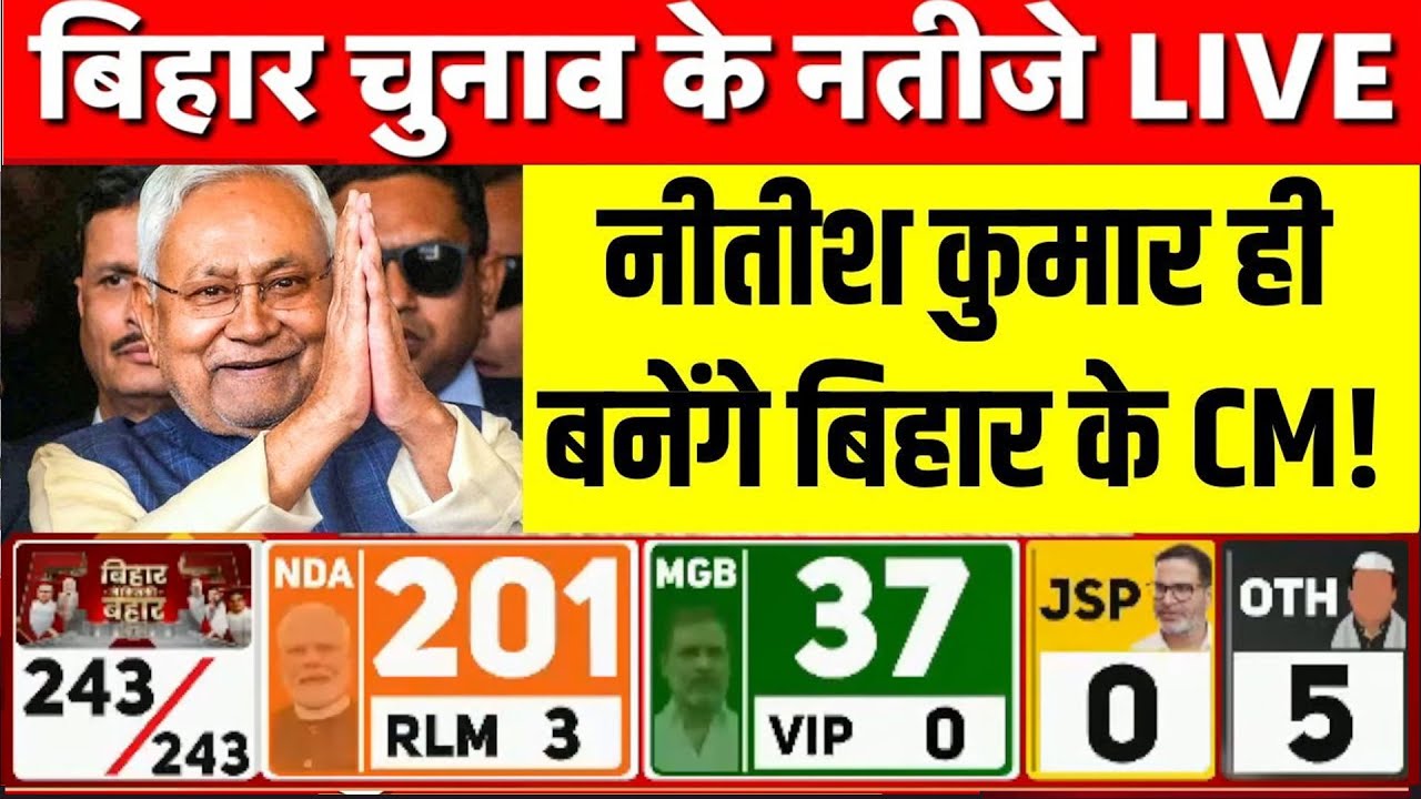 Bihar Election Results: Nitish Kumar Becomes CM for 10th Time 🗳️