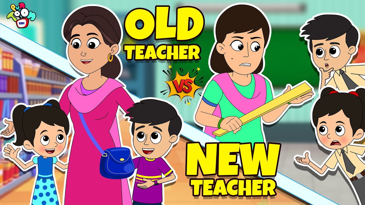 Old Vs New Teacher | Favorite Teacher | Cartoon | Moral Story |  हिंदी कहानियां | PunToon kids Hindi