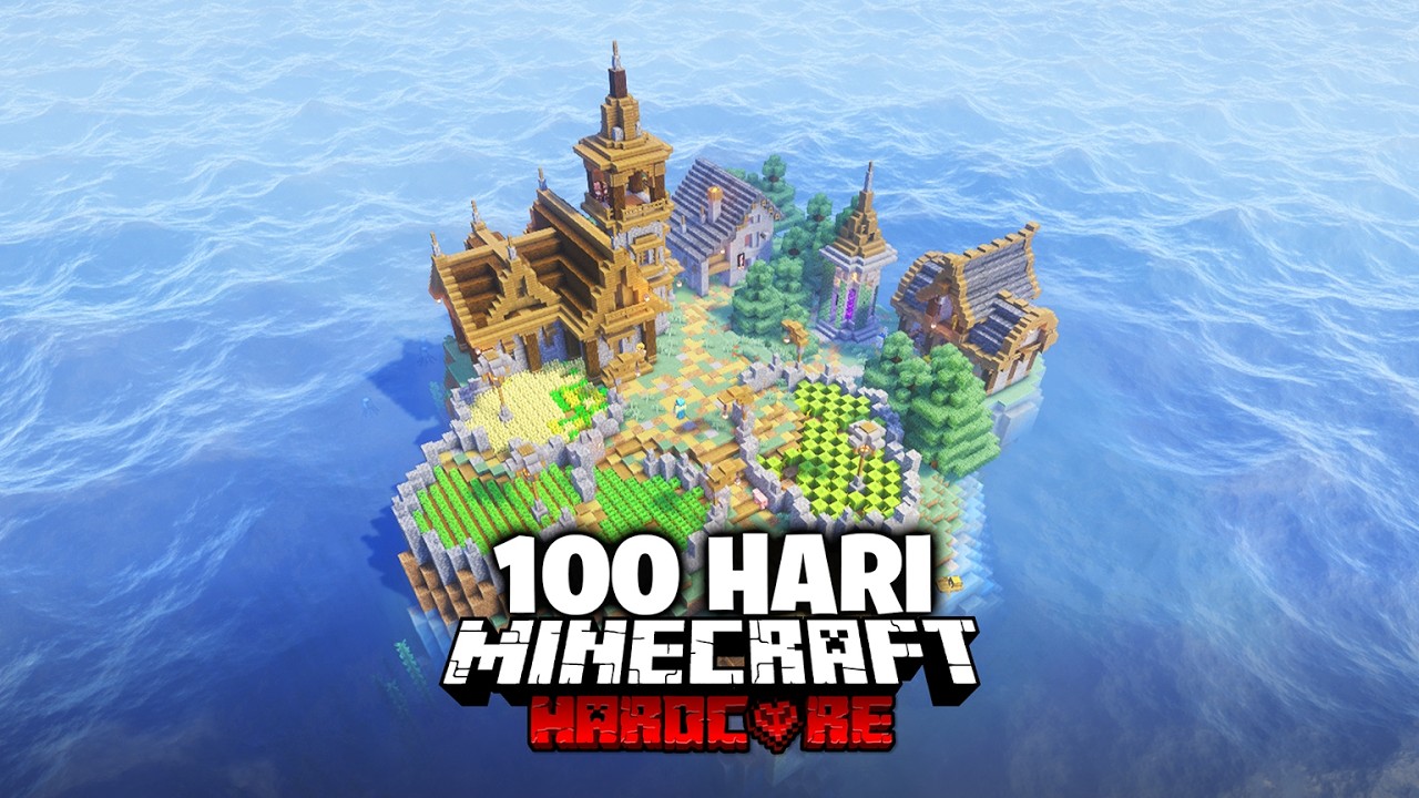 100 Hari Bertahan di Pulau Minecraft Hardcore ๐ด