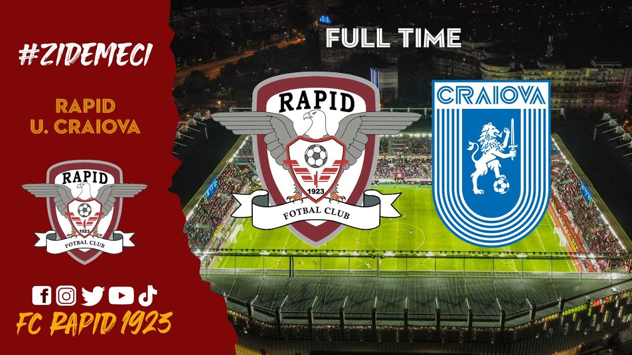 Live Updates: Rapid vs. U. Craiova 1-2 at Half-Time ⚽