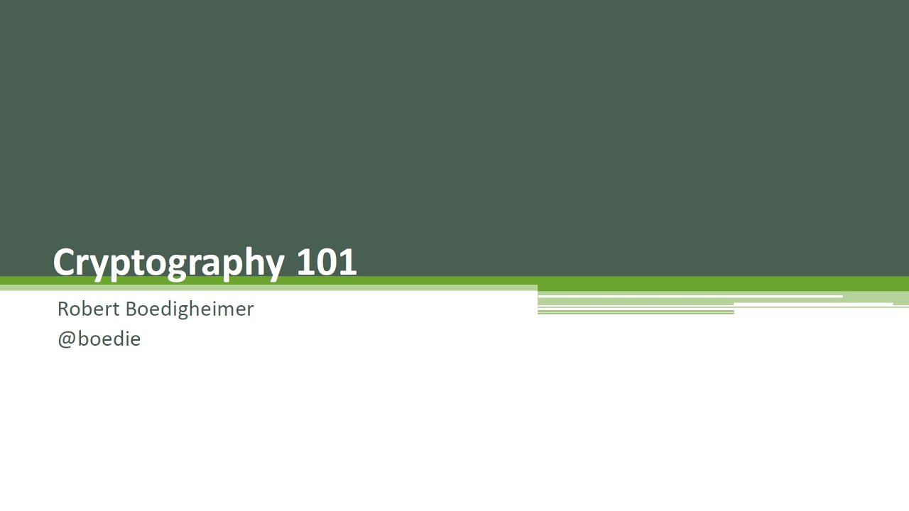 Cryptography 101: Essential Concepts with Expert Robert Boedigheimer 🔐